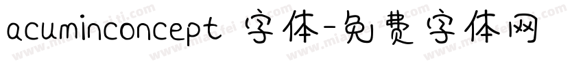 acuminconcept 字体字体转换